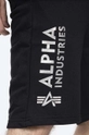 nero Alpha Industries pantaloncini Basic