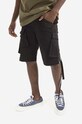 Bavlnené šortky Maharishi Miltype M51 Cargo Shorts 8008 BLACK jednofarebný čierna 8008.BLACK