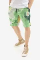 verde CLOT pantaloni scurți din bumbac Badge Shorts De bărbați