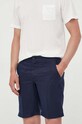 United Colors of Benetton pantaloni scurti din in bleumarin 4AGH59548.016