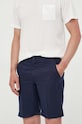 Plátěné kraťasy United Colors of Benetton námořnická modř 4AGH59548.016