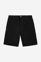 Oblečenie Bavlnené šortky Carhartt WIP Single Knee I027942.BLACK čierna