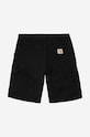 Bavlněné šortky Carhartt WIP Single Knee černá I027942.BLACK