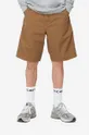 marrone Carhartt WIP pantaloncini in cotone Single Knee Uomo