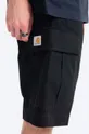 черен Памучен къс панталон Carhartt WIP Regular Cargo Short