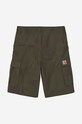 Bavlnené šortky Carhartt WIP Regular Cargo Short zelená I028246.CYPRESS