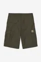 зелен Памучен къс панталон Carhartt WIP Regular Cargo Short