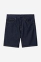 Îmbrăcăminte Carhartt WIP pantaloni scurți din bumbac I029209.BLUE.ONE albastru