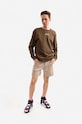 Pamučne kratke hlače Alpha Industries 106365.627 smeđa AA00