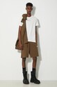 Pamučne kratke hlače Alpha Industries 106365.629 smeđa AA00
