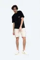 Хлопковые шорты Alpha Industries Crew Short бежевый