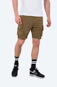 Σορτς Alpha Industries με ελαστάν καφέ 176203.13