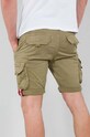 Alpha Industries cotton shorts Crew Short 176203.82 green AA00