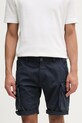 Alpha Industries cargo šortky pánské bavlněné s elastanem Crew Short 176203 07 látka námořnická modř 176203.07