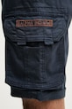 Alpha Industries cargo šortky pánské bavlněné s elastanem Crew Short 176203 07 námořnická modř 176203.07