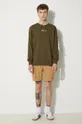 Βαμβακερό σορτσάκι Alpha Industries Crew Short 176203.14 μπεζ SS25