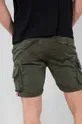 Alpha Industries pantaloni scurți din bumbac verde
