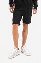 Памучен къс панталон Alpha Industries Kerosene Short 176204 03 памук черен 176204.03