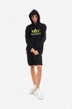 Памучен къс панталон Alpha Industries Kerosene Short 176204 03 176204.03 черен AA00
