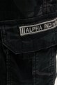 Бавовняні шорти Alpha Industries Crew Short Camo 196201 125 чорний 196201.125