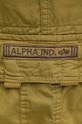 Alpha Industries pantaloni scurți din bumbac Alpha Industries Jet Short 191200 440 verde 191200.440