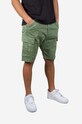 Alpha Industries szorty Airman z elastanem zielony 116211.432