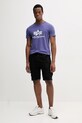 Bavlnené šortky Alpha Industries Ripstop Jogger 106250.03 čierna AA00