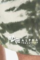 Alpha Industries pantaloni scurți Tie Dye 106361.142 verde AA00