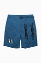 by Parra shorts Zebra Striped all-over print blue 49335.TEAL