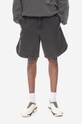 A-COLD-WALL* pantaloni scurți din bumbac bumbac negru ACWMB184