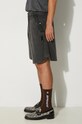 A-COLD-WALL* cotton shorts Garment Dyed Panel Short ACWMB184 BLACK ACWMB184 black