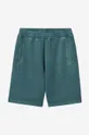 Памучен къс панталон Carhartt WIP Nelson зелен