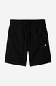 Σορτς Carhartt WIPAmerican Script Sweat Short μαύρο I031685