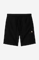 Carhartt WIP szorty American Script Sweat Short czarny I031685