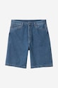 Carhartt WIP cotton denim shorts I030469 blue