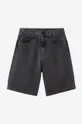 negru Carhartt WIP pantaloni scurți din bumbac