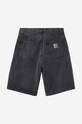 Bavlnené rifľové šortky Carhartt WIP Landon Short I030469 čierna