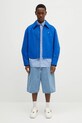 Carhartt WIP pantaloni scurti jeans I031919 albastru