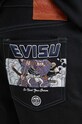 Evisu szorty jeansowe 2ESHTM3DS172XXCS czarny