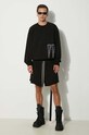 Rick Owens shorts DU01C6374.RIG black AW22
