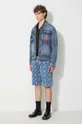 Evisu denim shorts blue