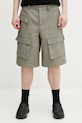 HELIOT EMIL szorty cargo bawełniane męskie zielony SS26.M.10.163.LDG23.CO