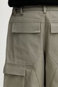 HELIOT EMIL pantaloni scuți cargo pentru bărbați, din bumbac verde SS26.M.10.163.LDG23.CO