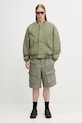 HELIOT EMIL szorty cargo bawełniane męskie SS26.M.10.163.LDG23.CO zielony