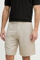Armani Exchange къс панталон мъжки с лен бежов 8NZS67.ZNFNZ.NOS