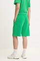 Pangaia pantaloni scurti din bumbac verde 10000261