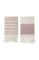 Bloomingville ręcznik bawełniany Loke (2-pack) 82041388 różowy AA00