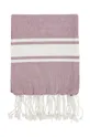różowy Madam Stoltz duży ręcznik bawełniany 100 x 180 cm Unisex