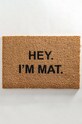 Килимок Artsy Doormats Quirky Collection TYPO.IMMAT бежевий AA00
