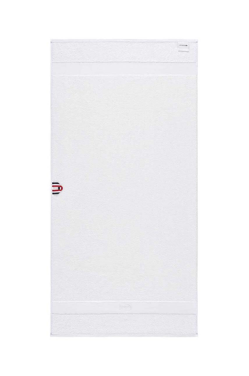 Lacoste ręcznik bawełniany biały